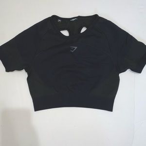 Gym Shark Short Sleeve Crop Top - XS/S